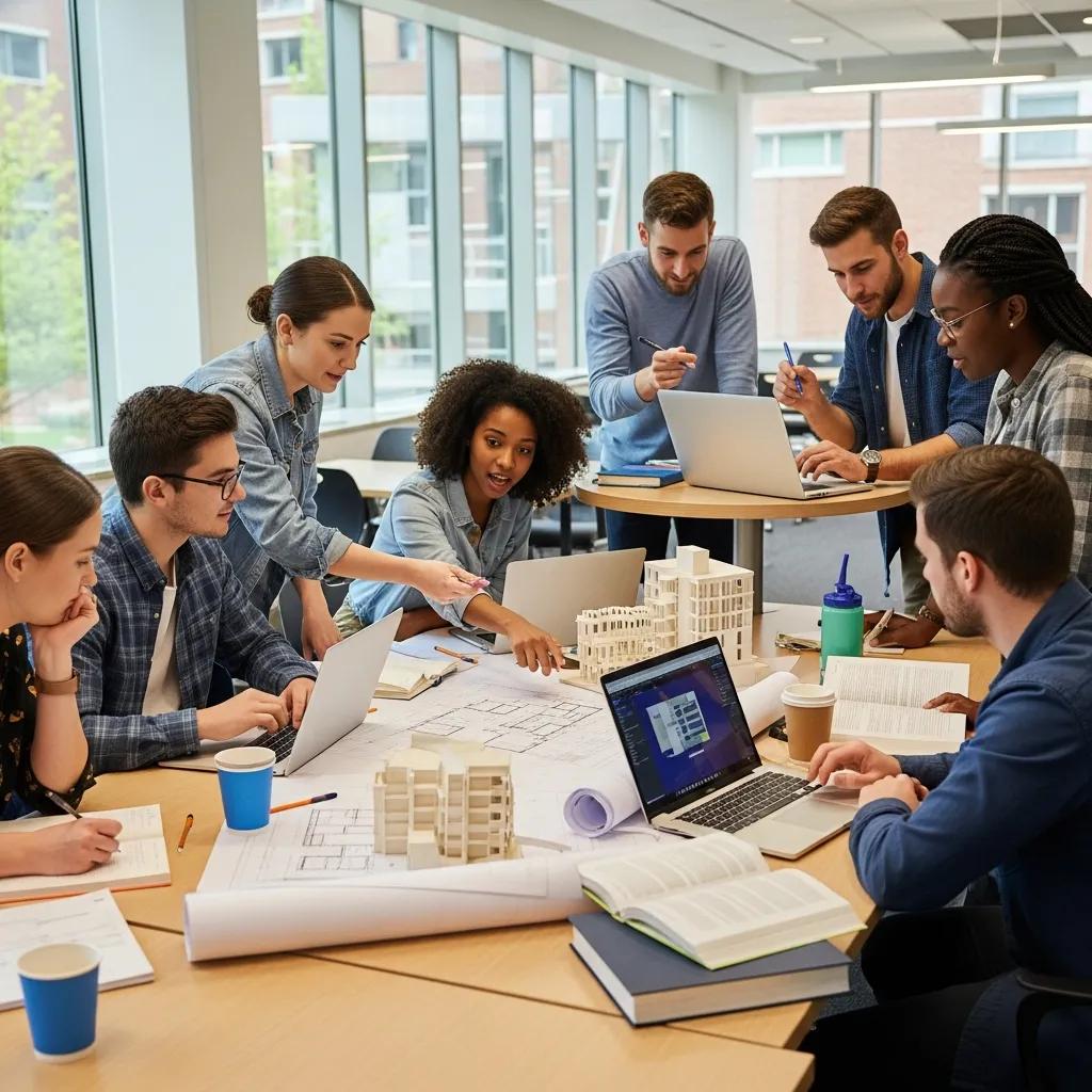Students collaborating in a workshop, illustrating the impact of social groups on college experiences